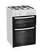 Indesit IDG6GW Freestanding 60cm Gas Double Cooker - White