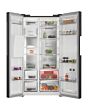 Hotpoint HPG29643IBXR4UK Freestanding Dual No Frost American Fridge Freezer with VitalCare and Water & Ice Dispenser - Black Steel