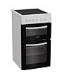 Indesit ITE5VMW Freestanding 50cm Electric Cooker with Ceramic Hob