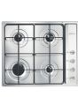 Smeg S64S 59cm Cucina Gas Hob, Stainless Steel