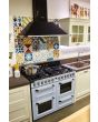 Smeg TR4110AZ 110cm Victoria Dual Fuel Range Cooker, Pastel Blue
