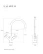 Caple KON3/CH Kontro Monobloc tap Chrome tap