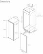 Caple RIL124 White Integrated Integrated fridge