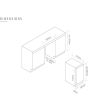 Caple WI6135GM Undercounter Dual Zone Wine Cabinet