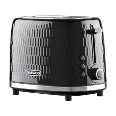Daewoo SDA2605GE 2 Slice Honeycomb Toaster Black