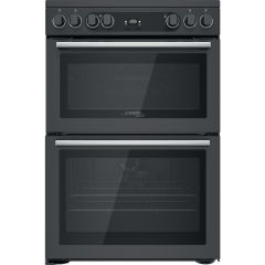 Hotpoint CD67V9H2CA/UK Electric Freestanding 60cm Double Cooker - Dark Grey