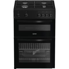 Indesit ITG6GB 60cm Gas Twin Cooker - Black