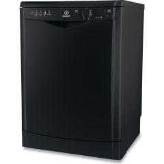 Indesit Dishwasher: full size, black colour