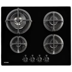 Stoves ST GTG60C Blk 60cm Gas through Glass Hob