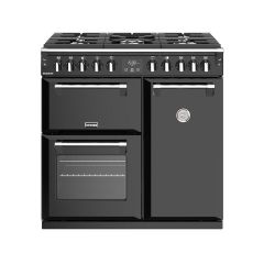Stoves ST RICH S900DF BK 90cm Dual Fuel Range Cooker