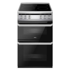 Amica AFC5100SI 50cm Freestanding Electric Twin Cavity with Ceramic Hob