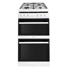 Amica AFG5100WH 50cm Freestanding Gas Twin Cavity with Gas Hob