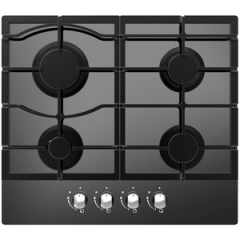 Cata UBGOG601BK Cata 60Cm Gas On Glass 4 Burner Gas Hob 2 Years Warranty