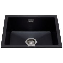 Cda Group Ltd KMG24BL Cda Single Bowl Composite Black Sink