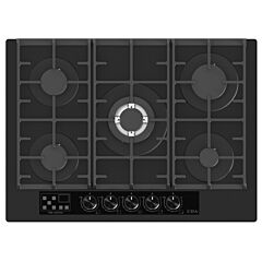 CDA HVG731MB Cda 5 Burner 70Cm Gas On Glass Hob C/W Timer 2 Years Warranty