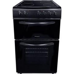 Statesman EDC50B Statesman 50Cm Double Oven Electric Cooker Black 2 Years Warranty