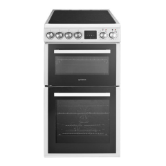 Teknix TKED54W Teknix 50Cm Double Oven Ceramic Top Cooker 2 Years Warranty