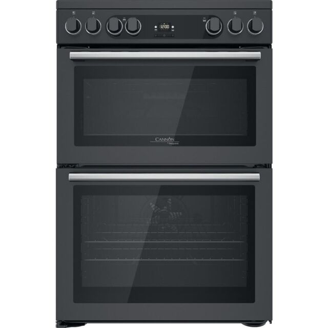 Hotpoint CD67V9H2CA/UK Electric Freestanding 60cm Double Cooker - Dark Grey