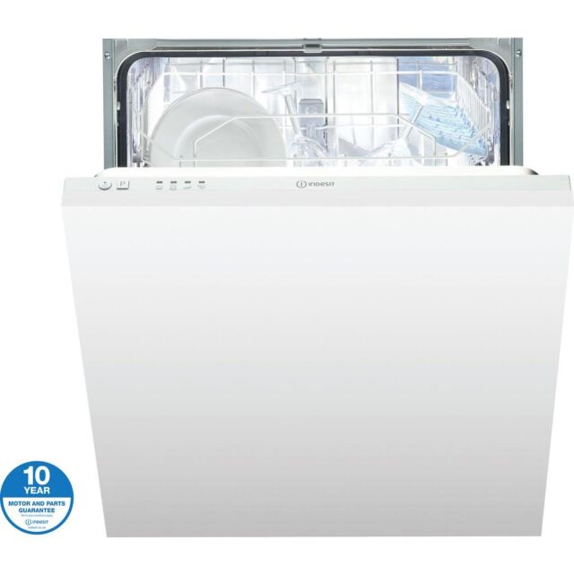 Indesit Integrated dishwasher: full size, white colour