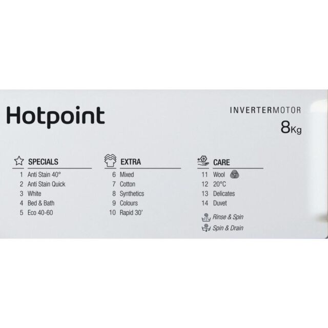 Hotpoint BI WMHG 81484 UK Integrated Washing Machine