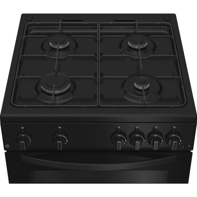 Indesit ITG6GB 60cm Gas Twin Cooker - Black