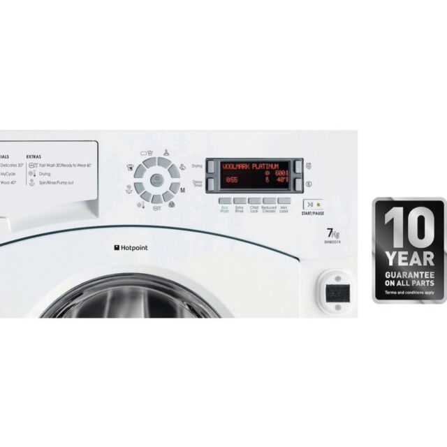 Hotpoint integrated washer dryer: 7kg