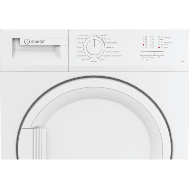 Indesit CYDC72WWGLUK 7kg Vented Tumble Dryer - White