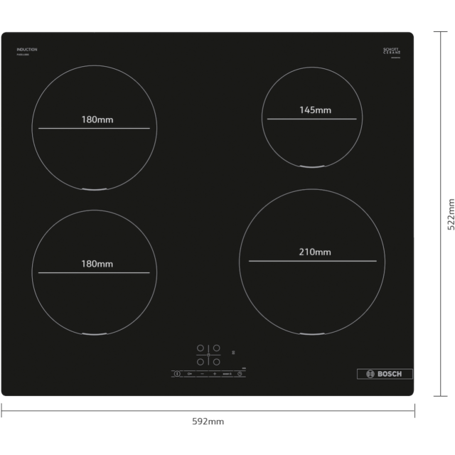 Bosch PUE611BB5B, Induction hob