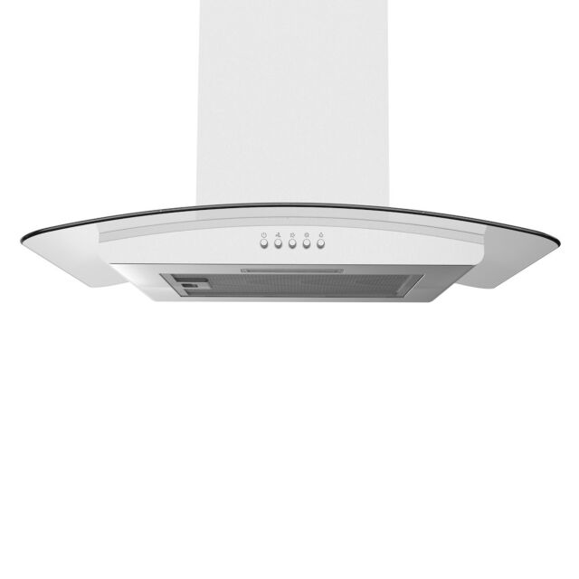 Statesman CGH60GS 60cm Chimney Cooker Hood Curved Glass