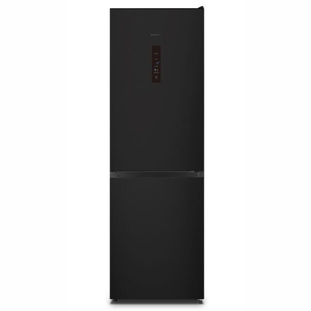 Teknix FFH1865BIX 60cm 70/30 Fridge Freezer Total No Frost with Metal Tech Cooling - Black Steel