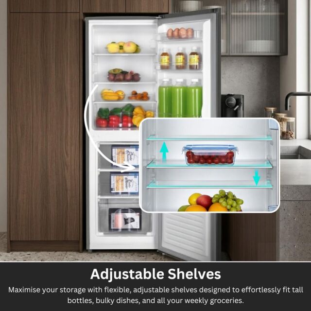 Teknix STF1448S 50/50 Fridge Freezer Static - Silver