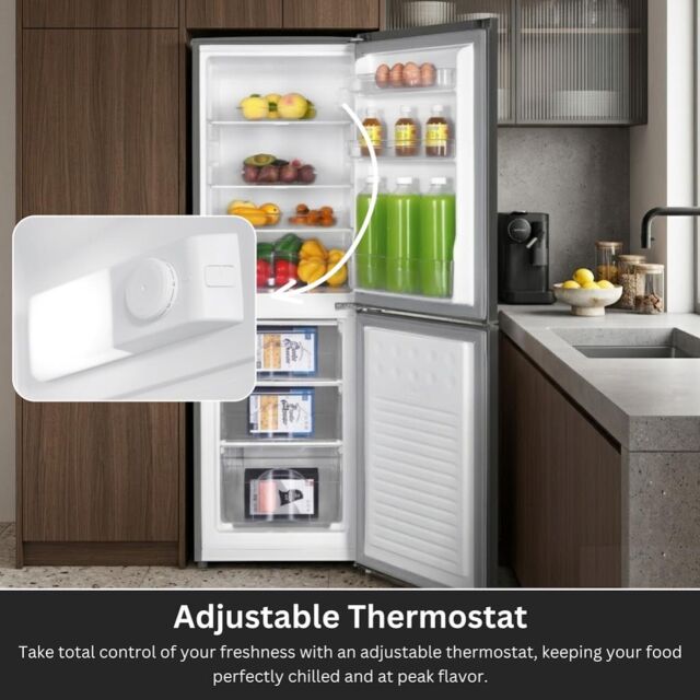 Teknix STF1448S 50/50 Fridge Freezer Static - Silver
