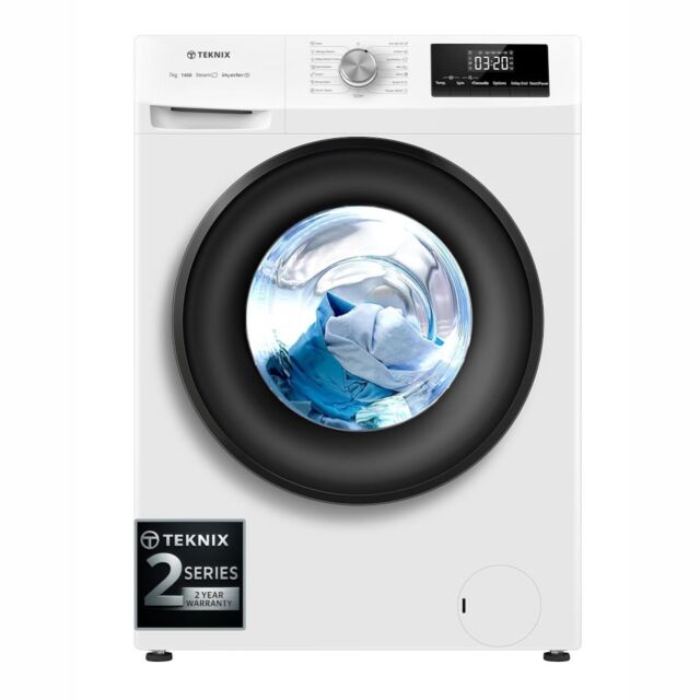 Teknix TK2W714HW 7kg Washing Machine with 1400rpm Spin - White