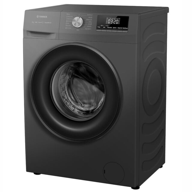 Teknix TK2W814HS 8kg Washing Machine with 1400rpm Spin - Graphite