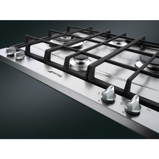 Smeg P261XGH 60cm Cucina Gas Hob, Stainless Steel