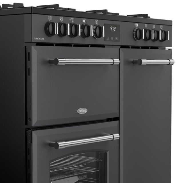 Belling RCA FARMHOUSE 90DF 90cm Dual Fuel Range Cooker - Anthracite