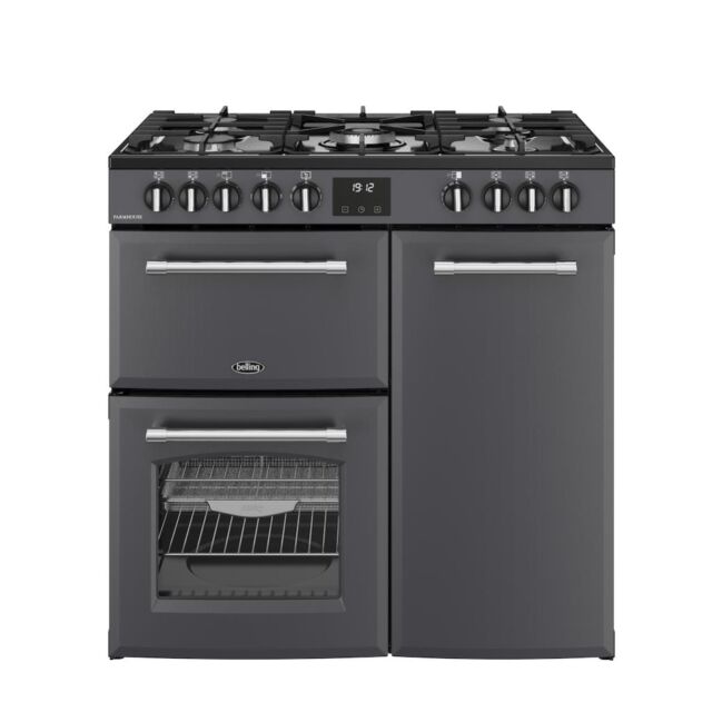 Belling RCA FARMHOUSE 90DF 90cm Dual Fuel Range Cooker - Anthracite
