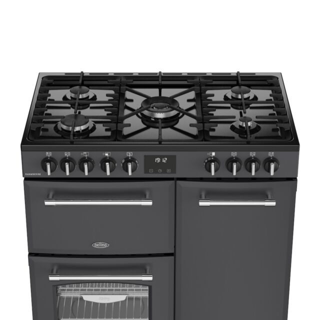 Belling RCA FARMHOUSE 90DF 90cm Dual Fuel Range Cooker - Anthracite