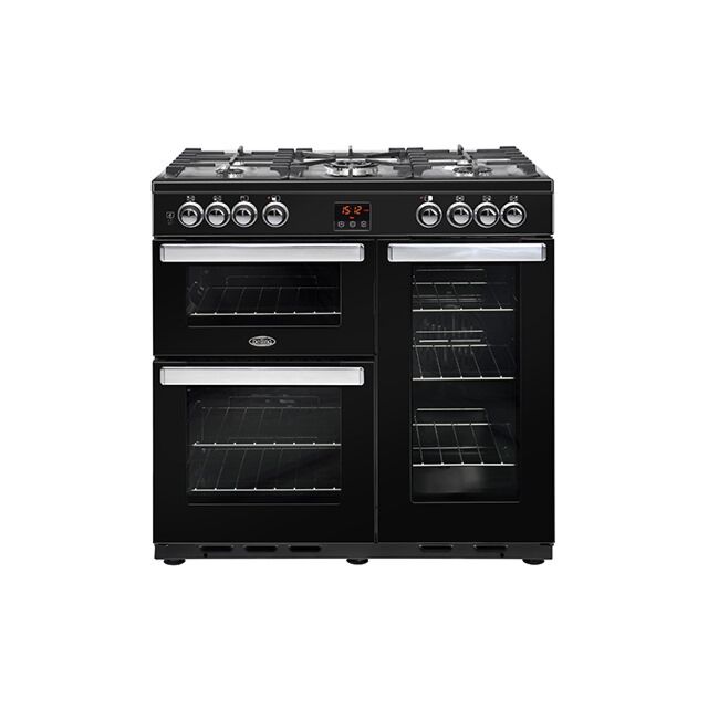 Belling  Cookcentre 90DFT B 90cm Dual Fuel Range Cooker