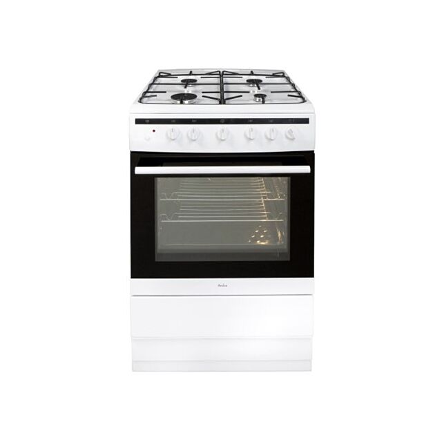 Amica 608GG5MSW 60cm Freestanding Gas Cooker with Gas Hob