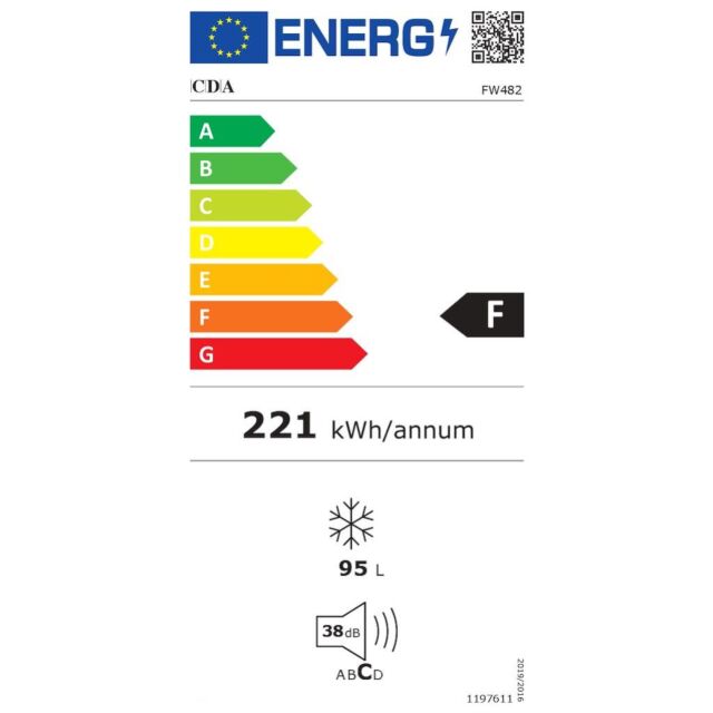 CDA FW482 Integrated In-Column Freezer
