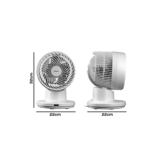 Daewoo COL1638GE Daewoo 8Inch Desk Fan 2 Years Warranty