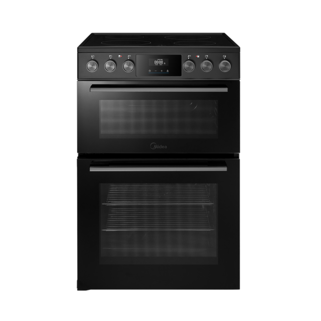 Midea MFO24EME4118-BK Midea 60Cm Ceramic Double Oven Cooker 2 Years Warranty